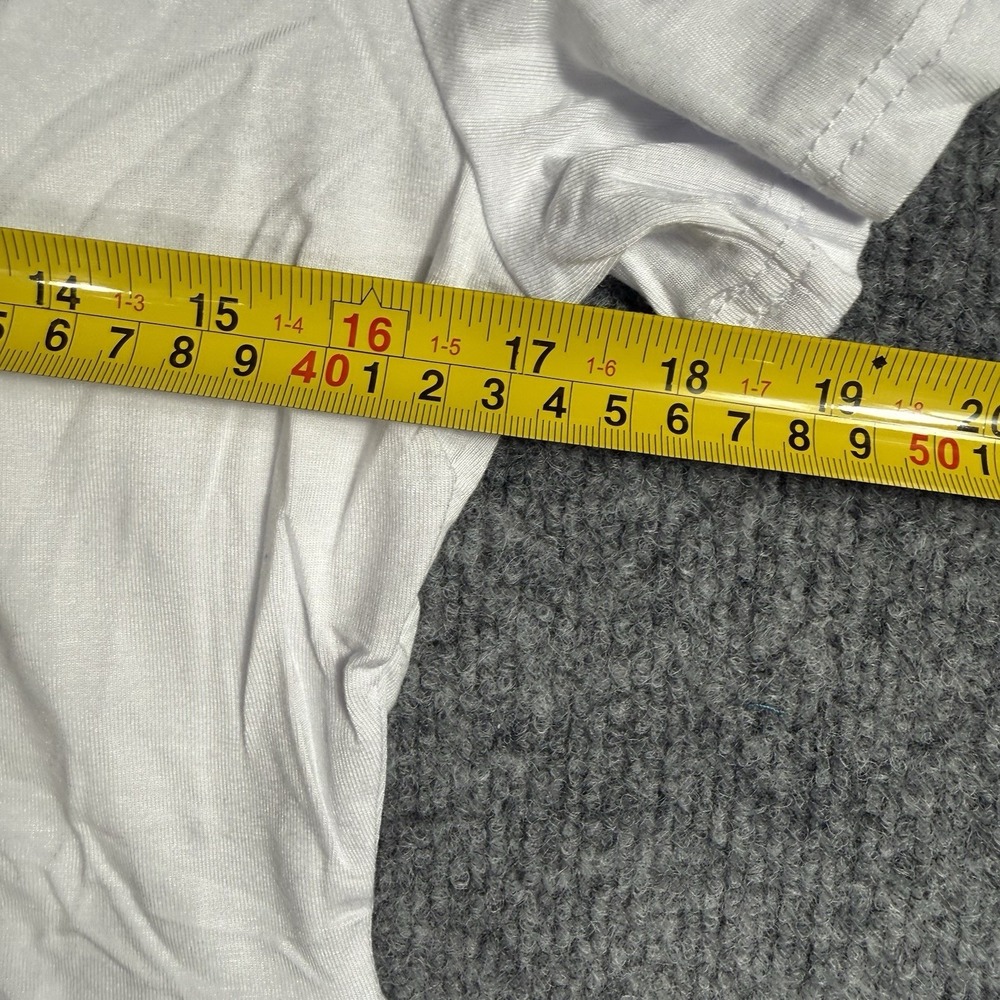 NWT White‎ Short Sleeve Maxi Dress Empire Waist Pockets Flowy Summer Casual - Picture 13 of 16